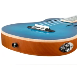 Ortega RTPX-U-FMA TourPlayer Serien Tenor Ukulele m/mikrofon inkl taske (Gloss Blue)