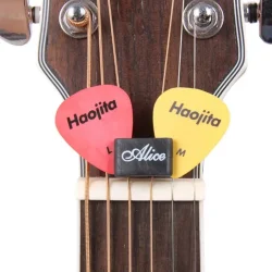 Alice A010C Sort Strenge Plekter Holder St m/ plads til 2 plekter (5 stk) 