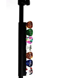 Alice A010D Mikrofonstativ Plekterholder m/plads til 8 plekter inkl. 5 plekter