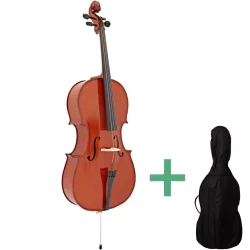 Arvada MC760L 3/4 Strrelse Brne Celloinkl. bue &amp; foret taske    