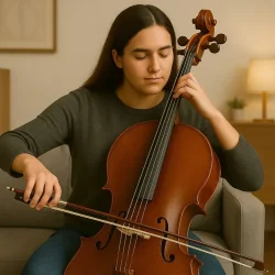 Arvada MC761B 4/4 Strrelse Celloinkl. bue &amp; foret taske 