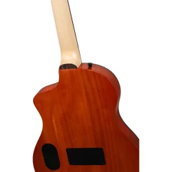 Ortega RTPG-LS2  TourPlayer Serien Nylonstrenget Guitar m/mikrofon, thin body &amp; slim neck inkl. taske (Bermuda)
