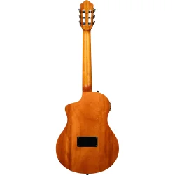 Ortega RTP-LTD TourPlayer Serien Nylonstrenget Guitar m/mikrofon, thin body &amp; slim neck inkl. taske (Ziricote Gloss)