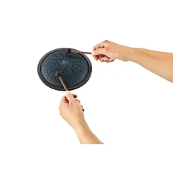 Meinl Sonic Energy SSTD2NB 7" Small Steel Tongue Drum (G-mol, marinebl�) inkl. pose &amp; k�ller 