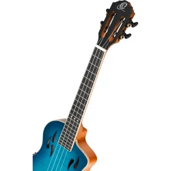 Ortega RTPX-U-FMA TourPlayer Serien Tenor Ukulele m/mikrofon inkl taske (Gloss Blue)
