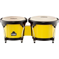 NINO Percussion NINO17Y-BK ABS Bongo Trommer Plus m/buffalo skind (st�bt ABS, �16cm/19cm, gul)