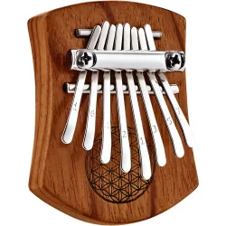 Meinl Sonic Energy KL802FOL Solid Mini Flower Of Life Kalimba C Dur 8 Noder (R�dt Zebratr�) 