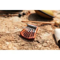 Meinl Sonic Energy KL802FOL Solid Mini Flower Of Life Kalimba C Dur 8 Noder (R�dt Zebratr�) 