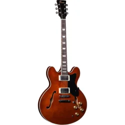 Beaton Graceful TB Hollowbody Elektrisk Guitar (Teabrown)  