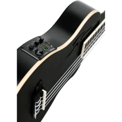 Ortega RTPS-U-SBK TourPlayer Serien Tenor Ukulele m/mikrofon inkl taske (Matte Sort)