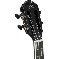 Ortega RTPS-U-SBK TourPlayer Serien Tenor Ukulele m/mikrofon inkl taske (Matte Sort)