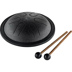 Meinl Sonic Energy MSTD1BK 6" Mini Steel Tongue Drum (C-dur, sort) inkl. pose &amp; k�ller 