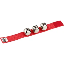 NINO Percussion NINO961R Bj�lde Armb�nd m/velcrolukning (23cm, 3 bj�lder, r�d)