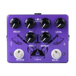 Caline CP-80 Purple Repeat Reverb delay guitarpedal    
