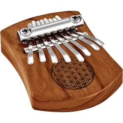 Meinl Sonic Energy KL802FOL Solid Mini Flower Of Life Kalimba C Dur 8 Noder (R�dt Zebratr�) 