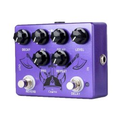 Caline CP-80 Purple Repeat Reverb delay guitarpedal    