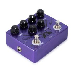 Caline CP-80 Purple Repeat Reverb delay guitarpedal    