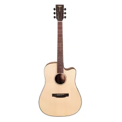 Tyma D-3CE NS Wester Guitar inkl. kraftig transporttaske &amp; rem