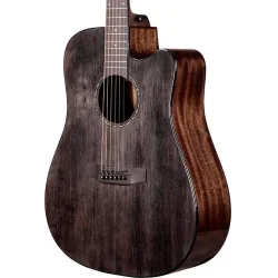 Tyma D-3CE BKS Western Guitar inkl. kraftig transporttaske &amp; rem