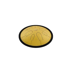 Meinl Sonic Energy CSTD3G 10" Kompakt Steel Tongue Drum (D-Moll, 8 Toner, 432 Hz, Guld) 