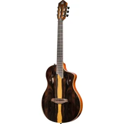 Ortega RTP-LTD TourPlayer Serien Nylonstrenget Guitar m/mikrofon, thin body &amp; slim neck inkl. taske (Ziricote Gloss)