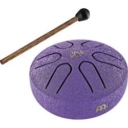 Meinl Sonic Energy PSTD1PLF 3" Pocket Steel Tongue Drum (A-dur, lotusblomst, lilla) inkl. k�lle