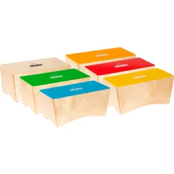 NINO Percussion NINOSET931 Klassev�relse Bongo Cajon Gruppe Rytme S�t (til 6 b�rn) 