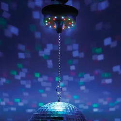 Redshow MMB-02 Spejlkugle/Diskokugle Batteridrevet Motor m/lys 