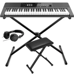 Donner DEK-620 Digital-Elektrisk 'Begynder' Keyboard (61 anslagsf�lsomme tangenter) inkl. tilbeh�r