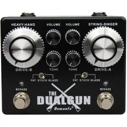 Demonfx The DualGun Guitarpedal/Effektpedal - Dobbelt Overdrive (Elektrisk Guitar)