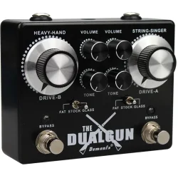 Demonfx The DualGun Guitarpedal/Effektpedal - Dobbelt Overdrive (Elektrisk Guitar)
