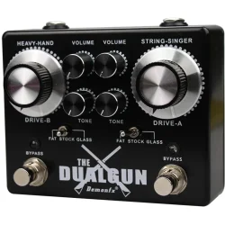 Demonfx The DualGun Guitarpedal/Effektpedal - Dobbelt Overdrive (Elektrisk Guitar)