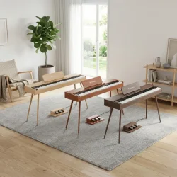 Donner DHP-200 Pro Elektrisk Klaver m/88 graded hammer action tangenter (valn�d)