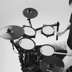 Nux DM-210 Elektrisk Tommes�t m/lydmodul, 8 pads &amp; robust rack