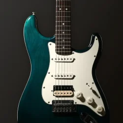 Donner DST-400B Elektrisk Guitar inkl. taske &amp; tilbeh�r (M�rkegr�n)