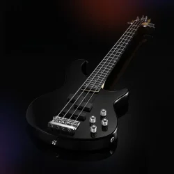 Donner DPJ-100B 4-strenget Elektrisk Bas inkl. taske &amp; tilbeh�r (Sort) 