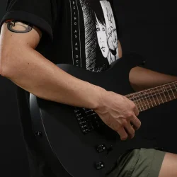 Donner DMT-100 W Elektrisk Guitar inkl. taske &amp; tilbeh�r (Sort)