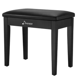 Donner DKB-10 Massiv Tr� Klaverb�nk m/opbevaringsrum (sort)