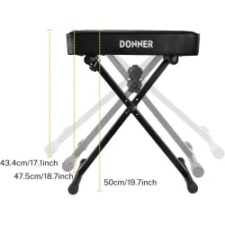 Donner Justerbar X-style Keyboard/Klaver B�nk 
