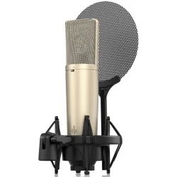 Donner DC-87 Studie Mikrofon m/25,4 mm stormembran kondensatorkapsel inkl. shock mount &amp; XLR-kabel