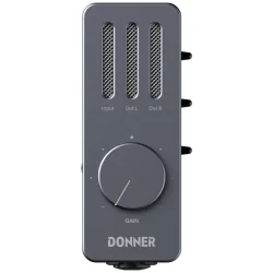 Donner Livejack M Audio Interface 24-bit/192 kHz Konvertering m/phantom power &amp; genopladelig batteri