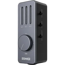 Donner Livejack M Audio Interface 24-bit/192 kHz Konvertering m/phantom power &amp; genopladelig batteri