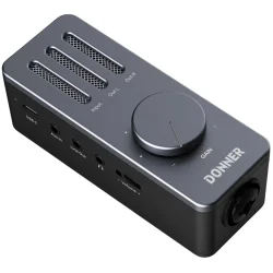Donner Livejack M Audio Interface 24-bit/192 kHz Konvertering m/phantom power &amp; genopladelig batteri