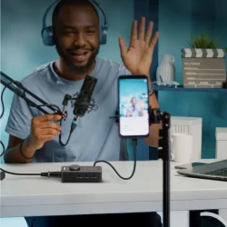 Donner Livejack M Audio Interface 24-bit/192 kHz Konvertering m/phantom power &amp; genopladelig batteri