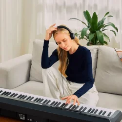 Donner DEP-10 Digital-Elektrisk 'Begynder' Klaver (88 semi-v�gtede tangenter) inkl. pedaler &amp; stativ