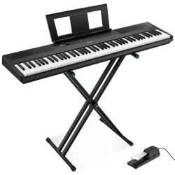 Donner DEP-45 Digital-Elektrisk 'Begynder' Keyboard Klaver (88 semiv�gtede tangenter) inkl. tilbeh�r