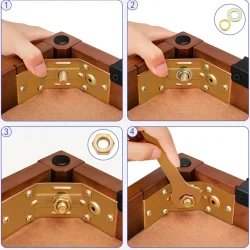 Donner DKB-10 Massiv Tr� Klaverb�nk m/opbevaringsrum (brun) 