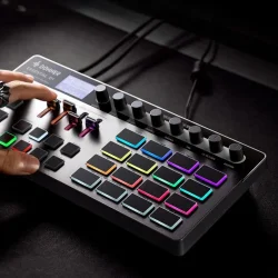 Donner Essential D1 12-spors Trommemaskine m/64-trins sequencer, finger-drumming &amp; effekter