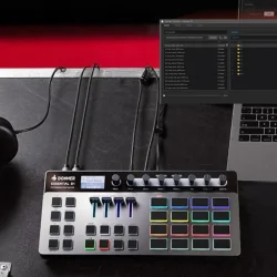 Donner Essential D1 12-spors Trommemaskine m/64-trins sequencer, finger-drumming &amp; effekter