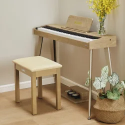 Donner DKB-10 Massiv Tr� Klaverb�nk m/opbevaringsrum (lys tr�)